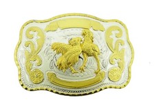Roosters Belt Buckle Men Women Western Cowboy Cowgirl Gold silver Metal Texas