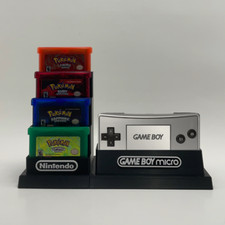 Game Boy Micro  9 Game Cartridge's Display - DISPLAY ONLY Customize Colors 