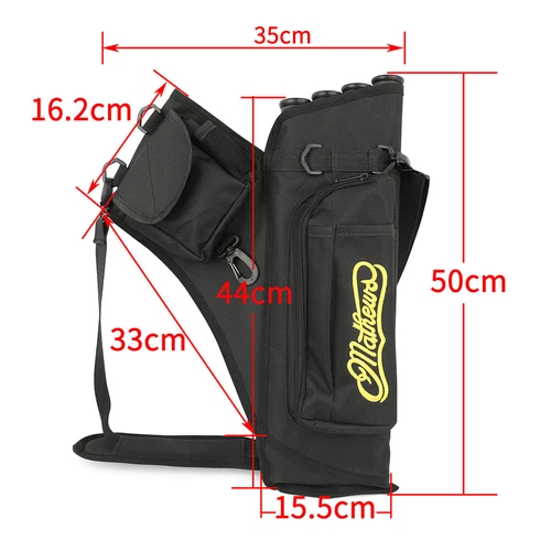 4 Tubes Archery Arrow Quiver Waist Hip Bag Belt Back Bow Hunting Pouch Holder - Picture 3 of 17