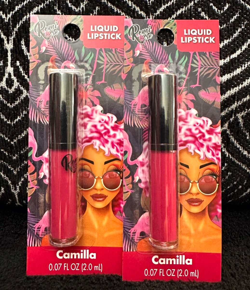 🌺2pk REMI ROSE CAMILLA BERRY RED MATTE LIQUID LIPSTICK LIPGLOSS