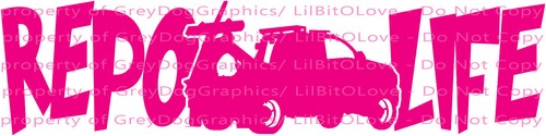 Repo Life Repossession Truck Vinyl Decal Sticker Tower Car Vehicle Service - 第 17/22 張圖片