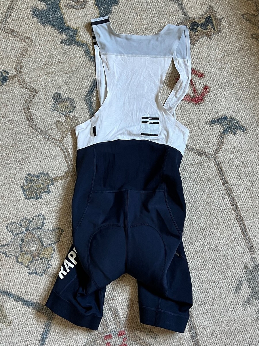 Rapha Pro Team Winter Bib Shorts Large L Dark Navy/White | eBay