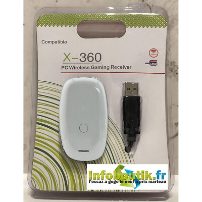 Récepteur USB Sans Fil Pour Manette Xbox 360 - Adaptateur PC Windows Linux Mac Noir R 794956