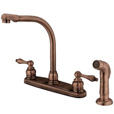 Kingston Brass KB716ALSP Victorian Centerset Kitchen Faucet