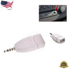 1  3.5mm Male AUX Audio Plug To USB 2.0 Female Converter Adapter Jack Car MP3