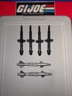 GI Joe Mortal Kombat Dragon MK 1 1994 Complete Missiles Torpedos Set Original