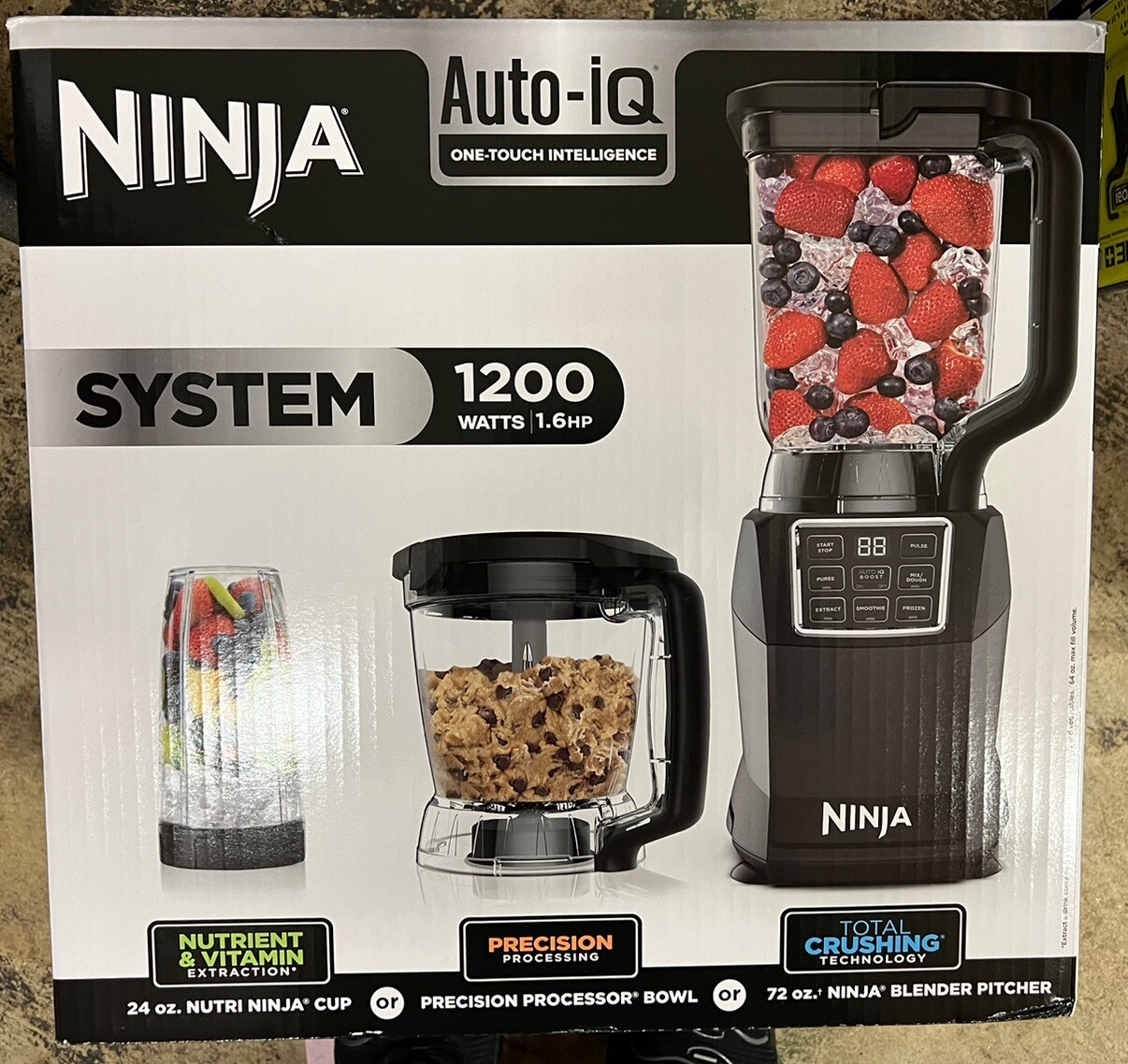 NEW Ninja Kitchen System with Auto IQ Boost With 7Speed Blender BL493