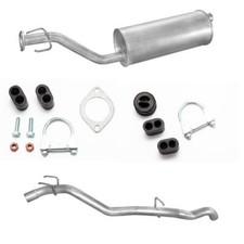 Auspuff ab KAT Endtopf Mitteltopf für Opel Frontera A  U92 2.0 + MONTAGESATZ