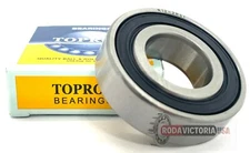TOPROL R12 2RS1 DEEP GROOVE BALL BEARING, RUBBER SEALED  3/4"x 1-5/8"x 7/16"