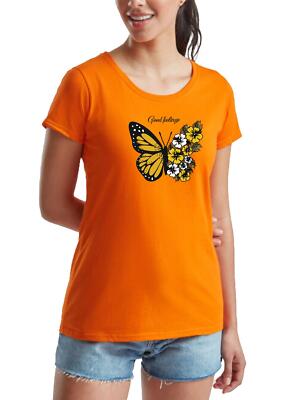 Good Feelings kurzärmeliges Schmetterlingsdesign für Damen ausgefallene Partykleidung