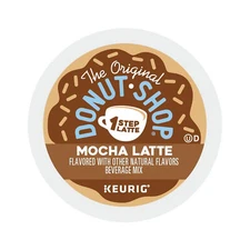 The Original Donut Shop Mocha One Step Latte K-Cup, Vanilla, 20/Box