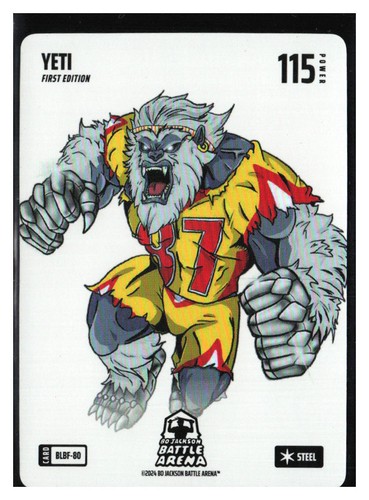 Bo Jackson Battle Arena Yeti Travis Kelce Blizzard Steel Battlefoil