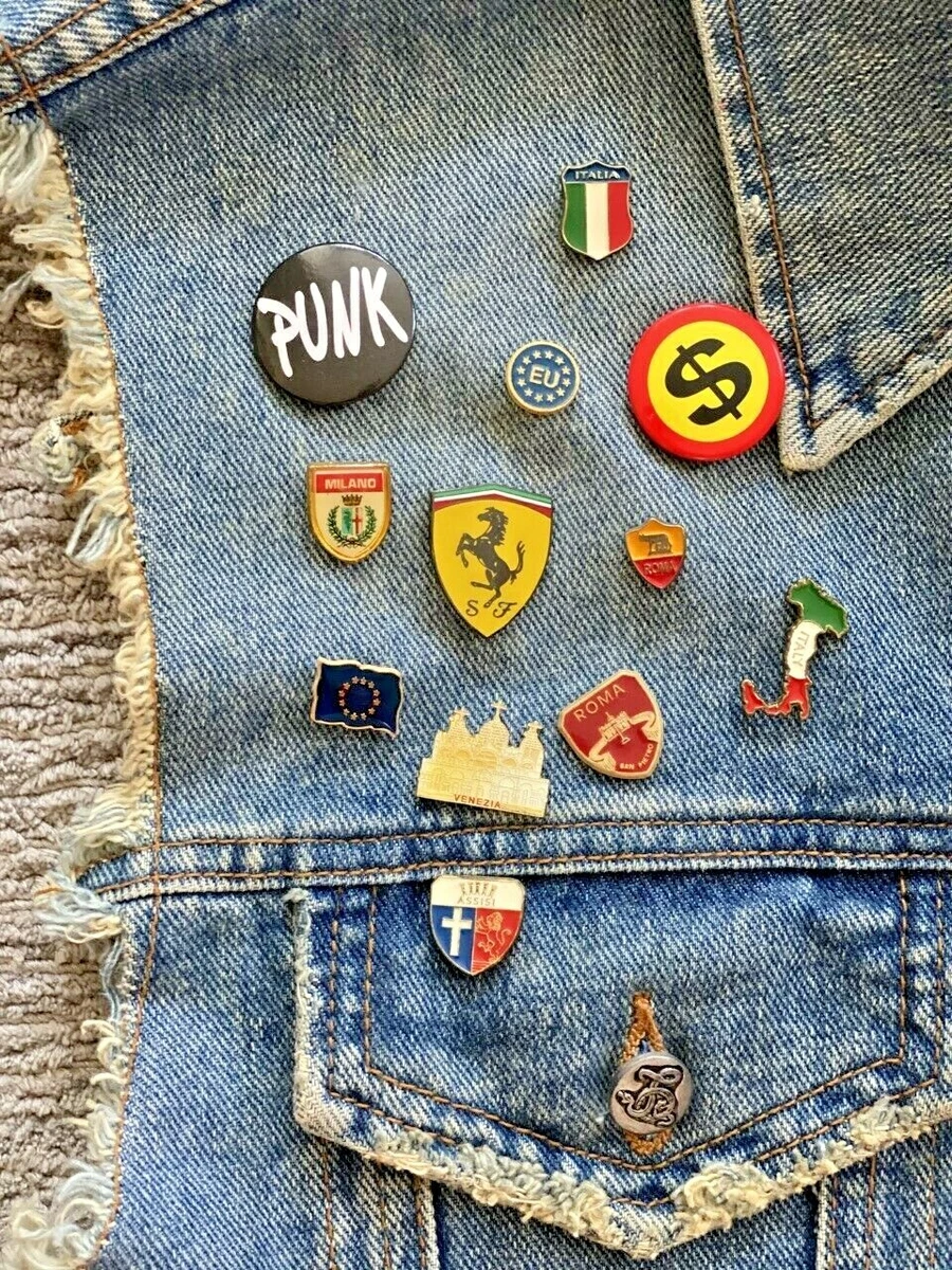 Punk rock shop denim vest