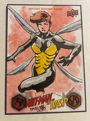 2018 Upper Deck Ant-Man & Wasp Sketches by David Lee ''The Wasp'' #1/1 SSP Hot!!!