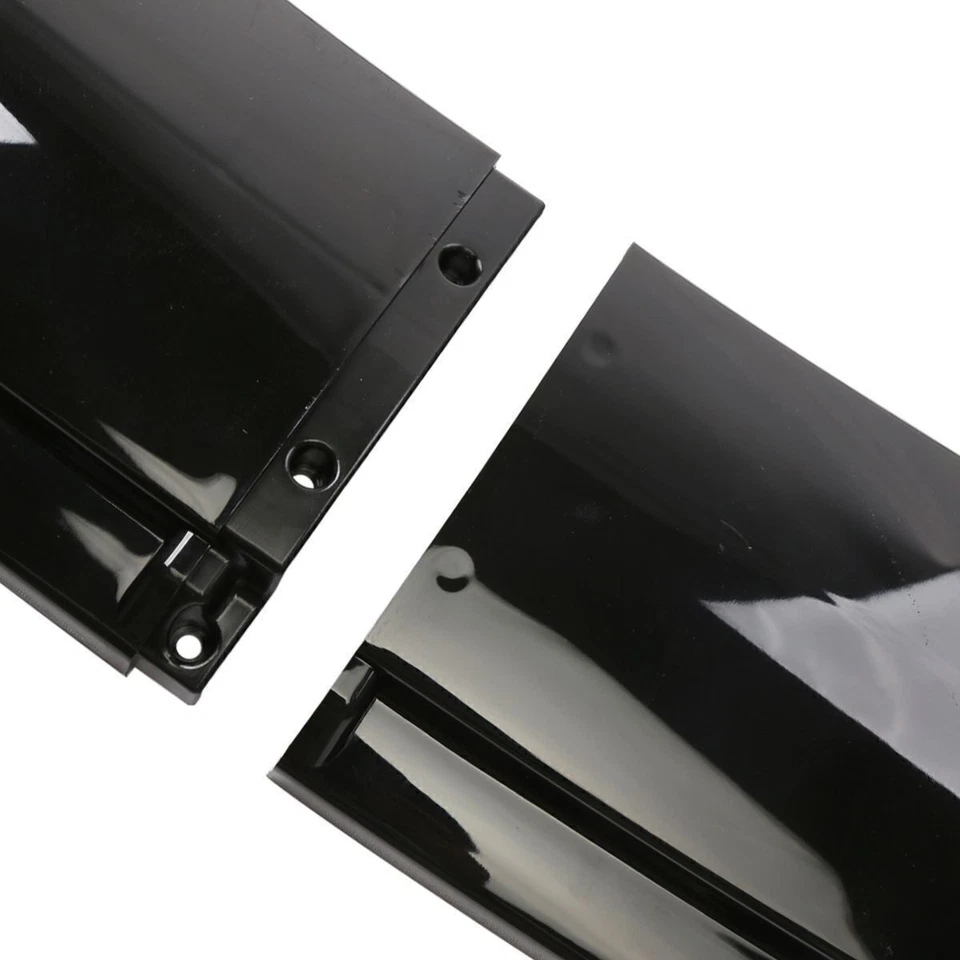 Front Bumper Lip Spoiler 86.6" Side Skirt Glossy Black For Cadillac Escalade - Изображение 4 из 4