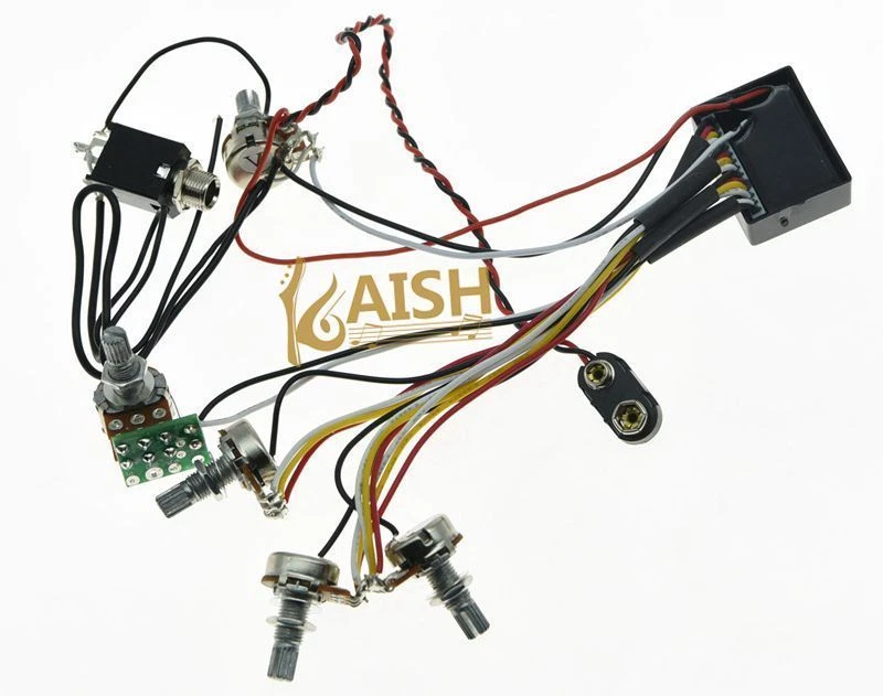 Prewired 3 Band Active or Passive EQ Equalizer Bass Preamp for ElectricBass - Image 2 of 4