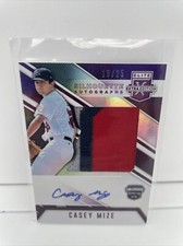 2017 Panini Elite Extra Silhouette Casey Mize Patch Auto USA Collegiate /25