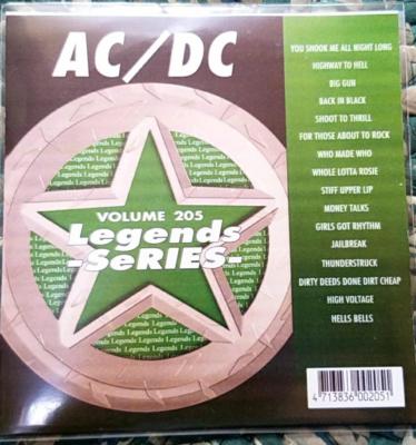 LEGENDS KARAOKE CDG AC/DC 1970'S-1980'S ROCK #205 16 SONGS CD+G HELLS BELLS