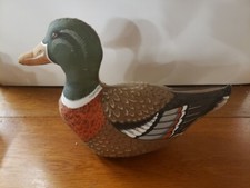 Cloth Mallard Duck 13  Plush Stuffed Pillow Cushion Design Hunting Cabin Decor