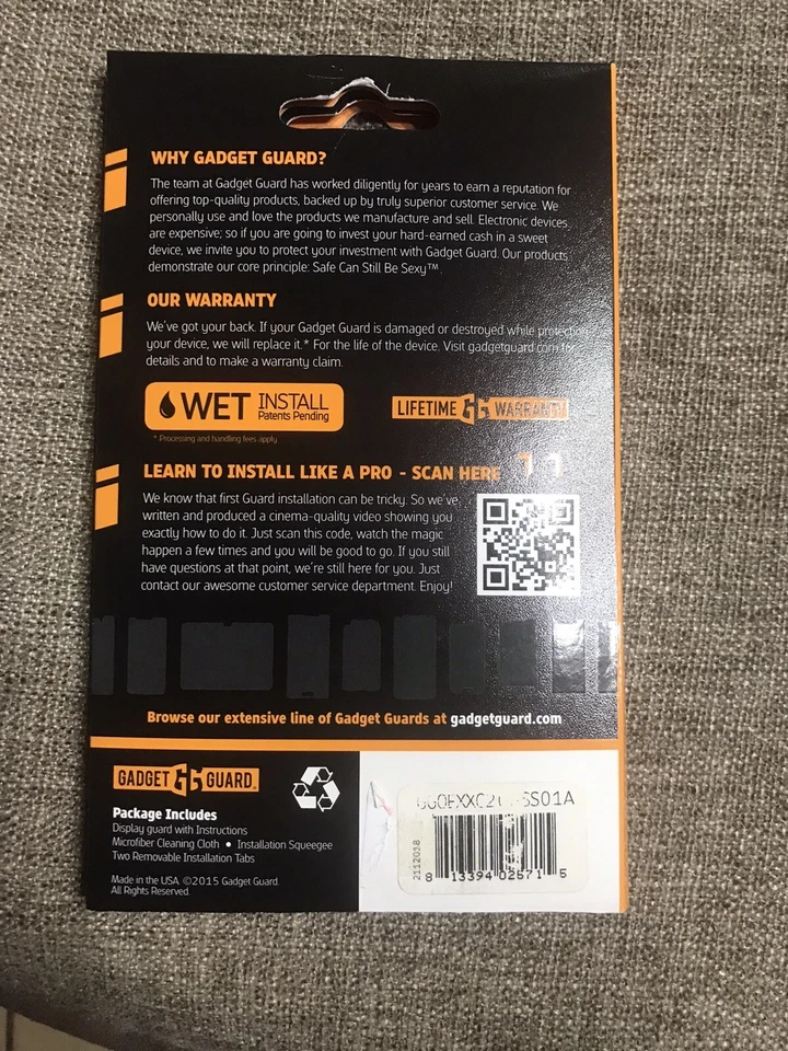 Protector de pantalla de película HD Gadget Guard para Samsung Galaxy S8+, ¡edición original! Foto 2 de 3