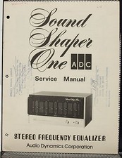 ADC Sound Shaper One Stereo Frequency Equalizer Service Manual 31-59-1261