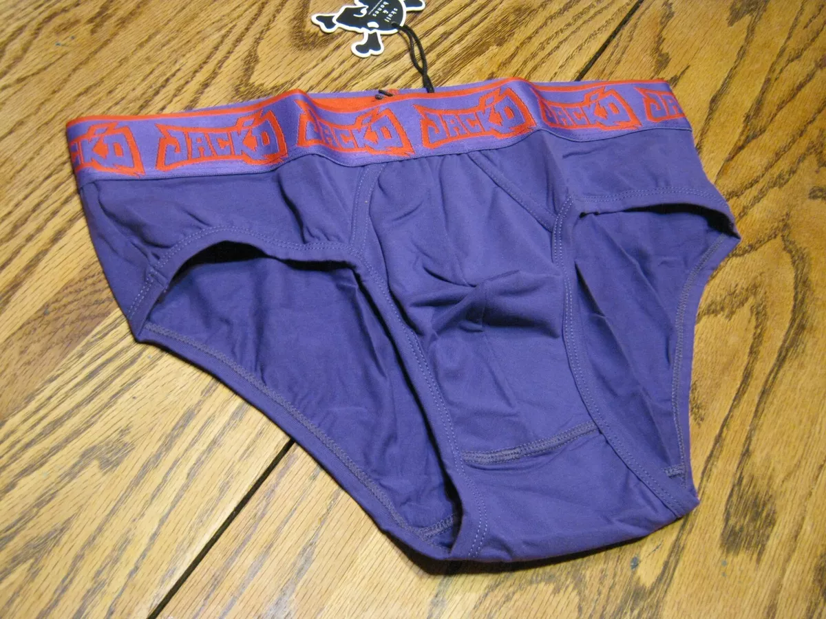 Skull & Bones Men's Underwear Brief Jack'd Purple NWT Size Large