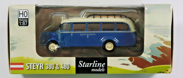 "Brekina / Starline - Steyr 380 \"Austrobus\", Nr. 58011, 1:87, Ovp #21-1169/B19"-image