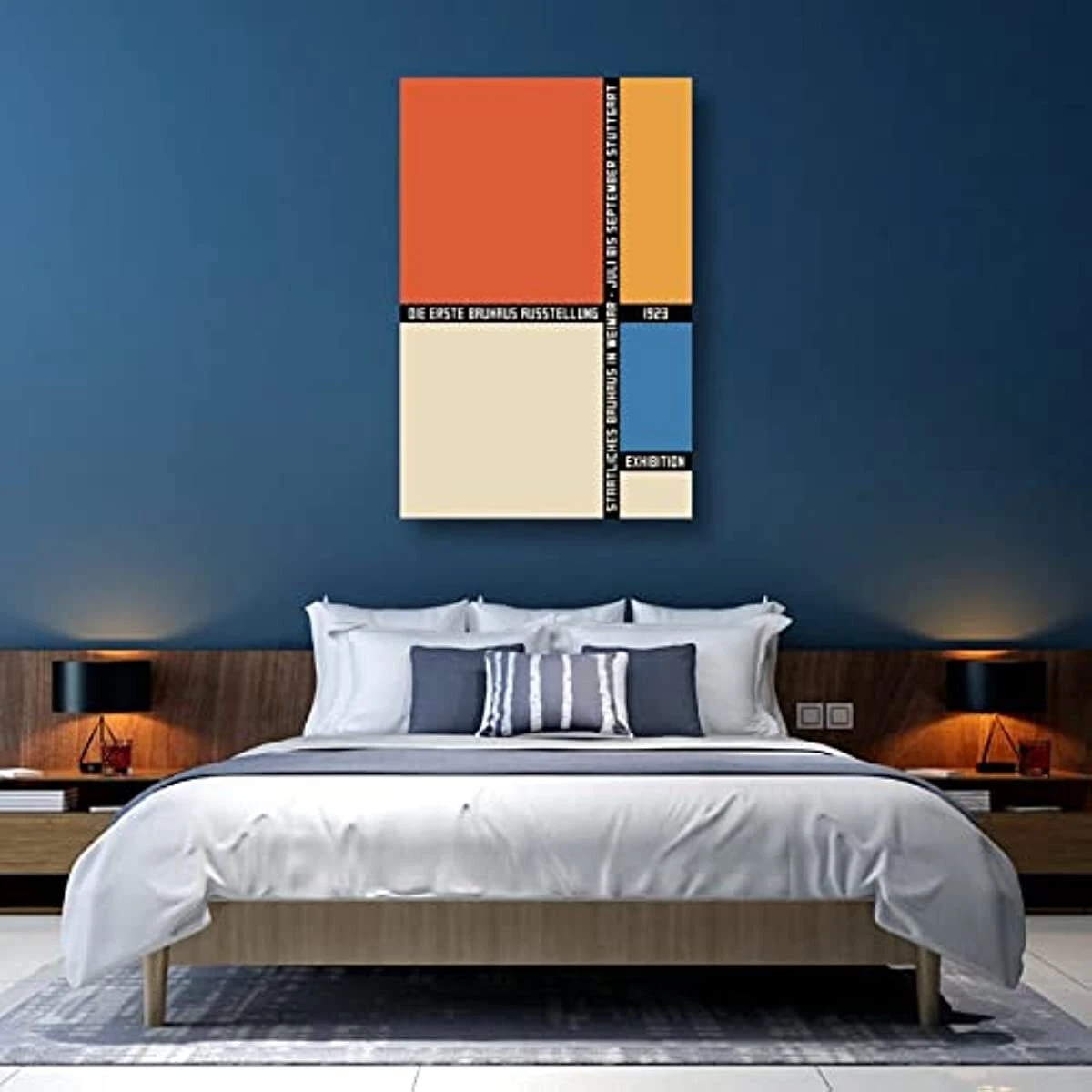 Geometric Color Block Poster and Prints Canvas