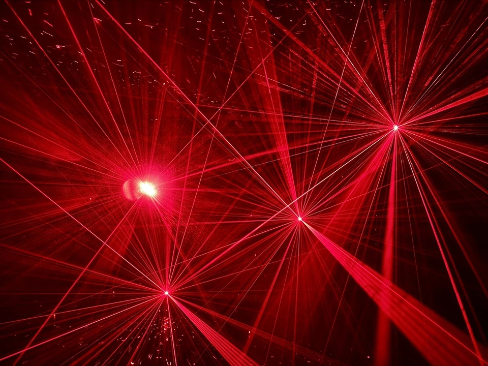 RGB Laser Show Lighting Star Beam Pattern Stage DJ Disco Karaoke KTV Party Light - Image 2 of 4