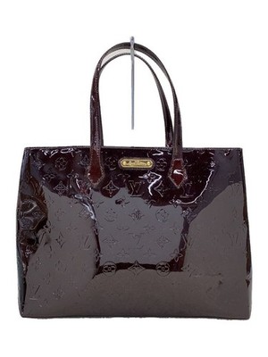 LOUIS VUITTON Wilshire MM Monogram Vernis RED Enameled RED From Japan