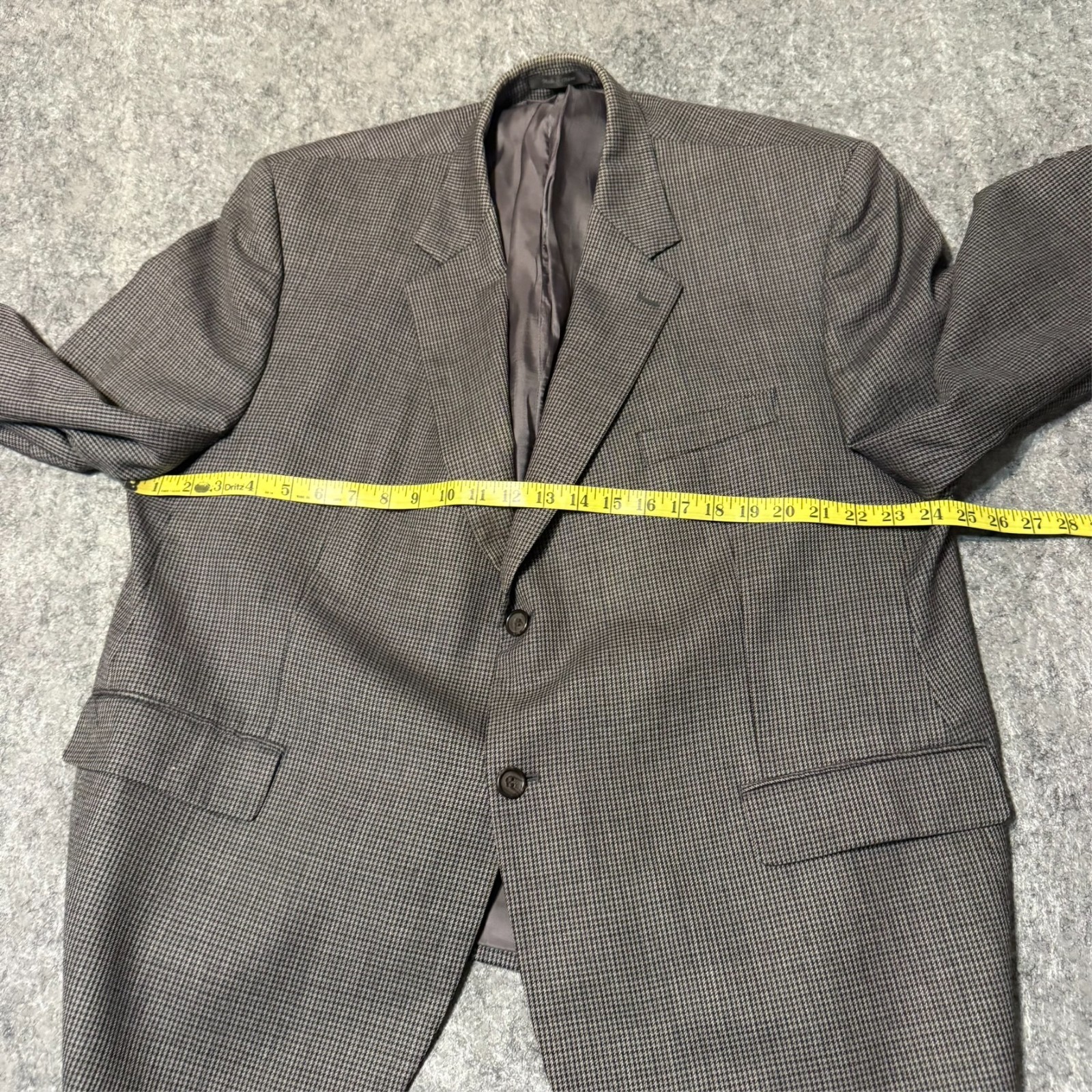 Vintage Ralph Lauren Mens Jacket Blazer Size 48S Brown Tweed Wool Sport Coat thumbnail 5