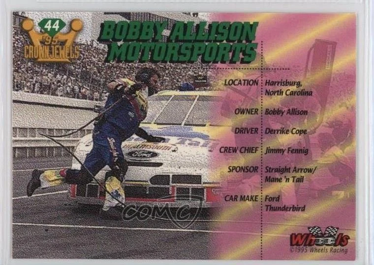1995 Wheels Crown Jewels Emerald Missing Serial Number Bobby Allison Motorsports - Image 2 of 2