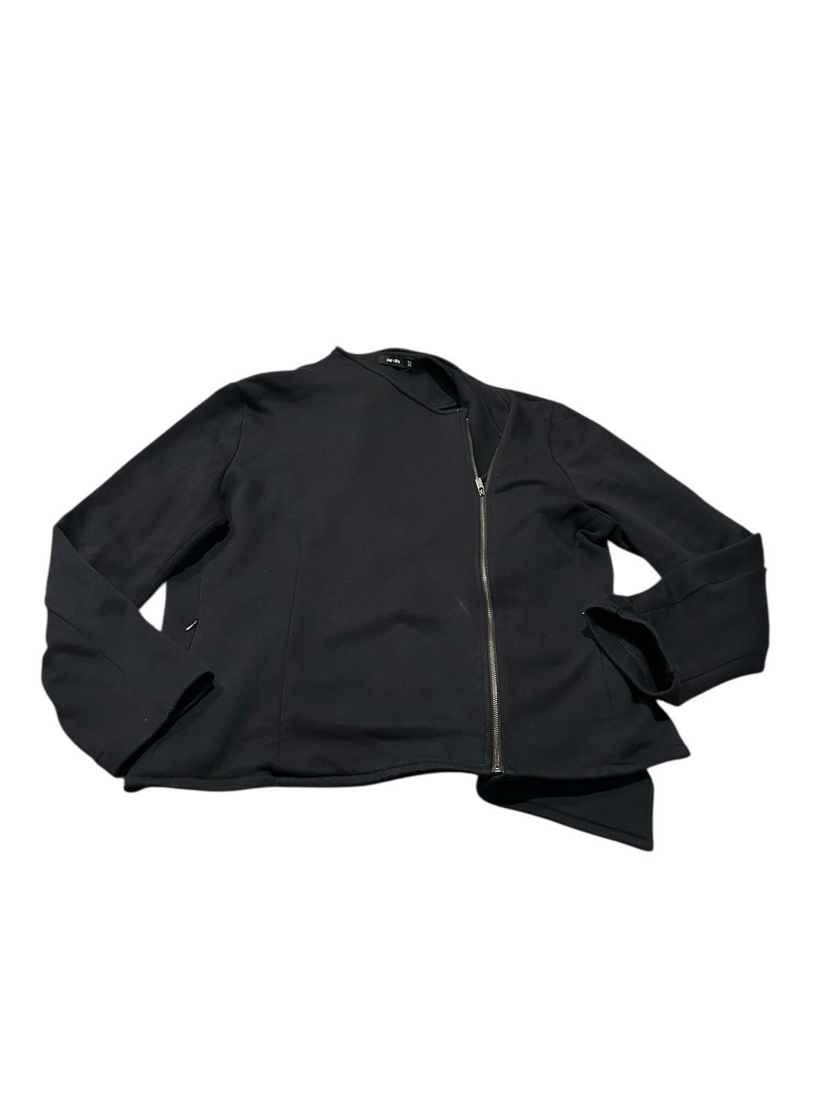 Saint + Sofia Cotton Biker Jacket 18 - image 2