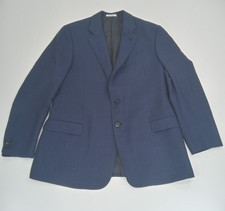 Armani Collezioni G Line Men's Blazer 100 Virgin Wool Blue 2 Button Coat Sz 44R