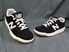 New Balance 480 Sneakers PSB480SB Suede Black White Kids Size 2.5 NEW NO BOX
