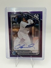 2024 Bowman Chrome Christopher Familia Yankees Purple Auto Rookie /250 #CPA-CF