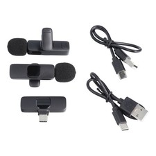 K1 Set Da 2 Microfoni Bluetooth Con Ricevitore Usb-c Per Apple Ipad Mini (2021)