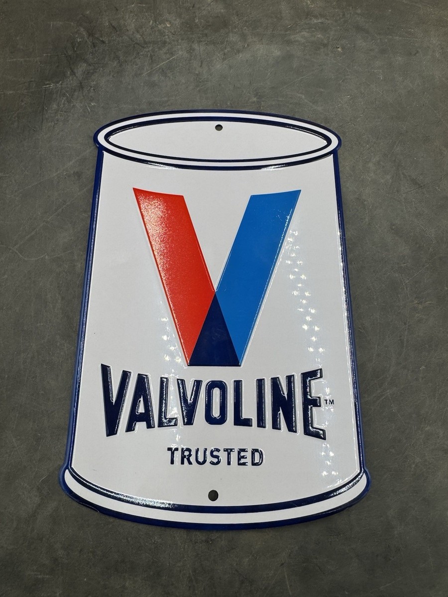 Valvoline Motor Oil Embossed Metal Sign Small | eBay