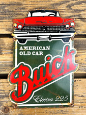 Vintage 14x10 Buick Electra 225 Sales Service Gas Station Porcelain Oil Sign