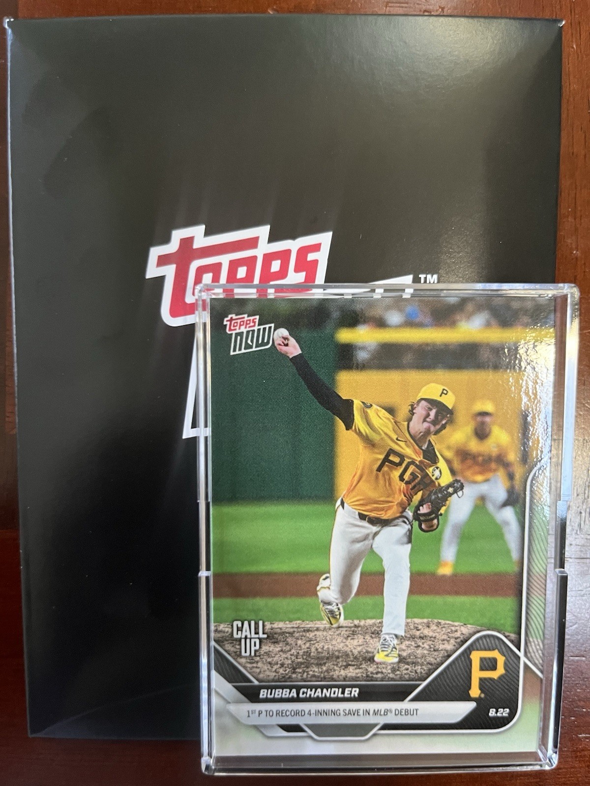 2025 MLB Topps Now #592 Bubba Chandler 1st P to Record 4-Inning Save in Debut