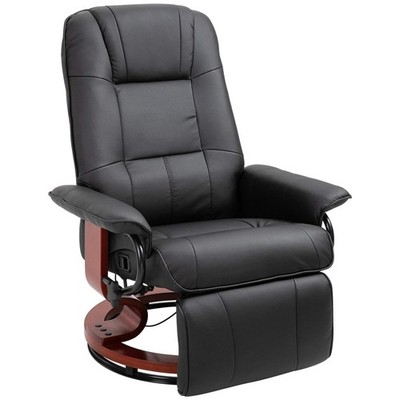 Manueller Relaxsessel Sessel Sofa mit Kunstleder gepolstert Holzgestell fo