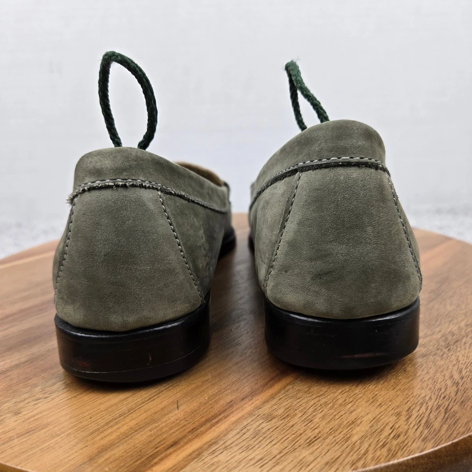 G.H. Mocasín diario informal Bass Weejuns para mujer 8,5 M gamuza verde estampado de serpiente Foto 2 de 4