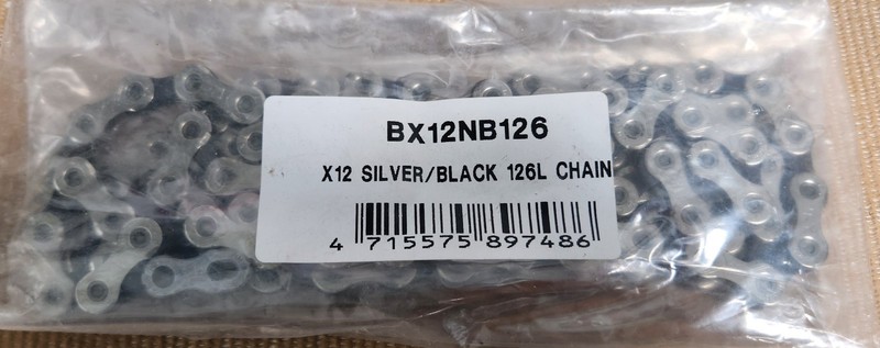 KMC X12 12-Speed 126 links X-Series Bicycle Chain Silver/Black, Shimano SRAM 