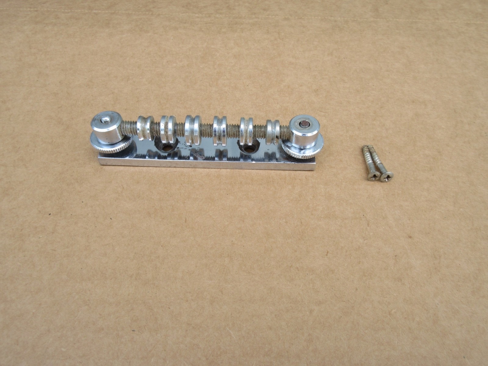 1960s Teisco Hofner Eko Greco Kent Aria Guitar Roller Bridge W Mounting Screws