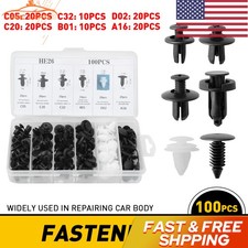 Universal Fasteners Retainer Auto Clips Trim Plastic Push Rivet Pin New