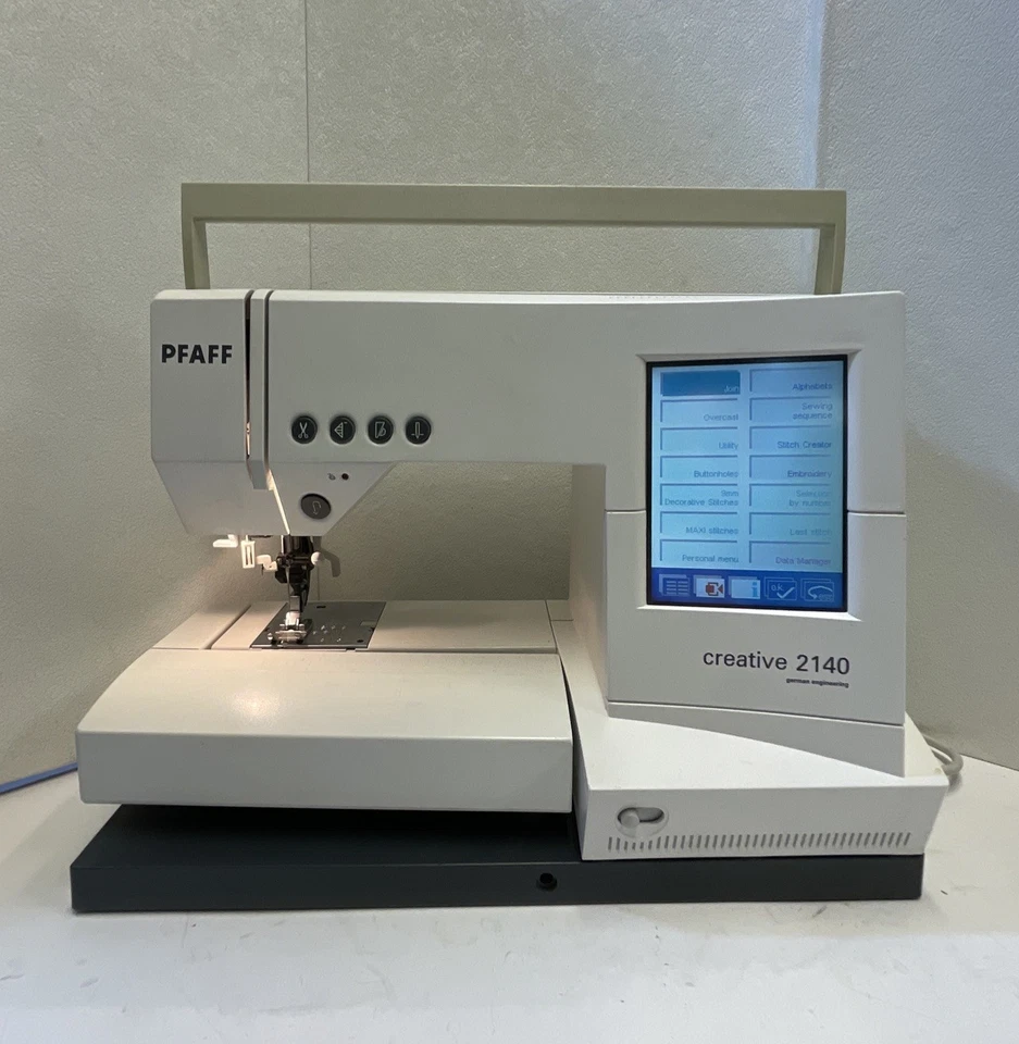 PFAFF Creative 2140 Sewing Embroidery Machine With Pedal & Case Germany - Tested - Image 2 of 4