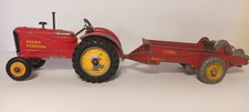 DINKY TOYS MASSEY HARRIS TRACTOR & TRAILER , 301/27c , c1949-60