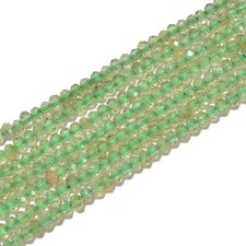 Green Apatite Faceted Rondelle Beads Size 2x3mm 15.5'' Strand 2x3mm 