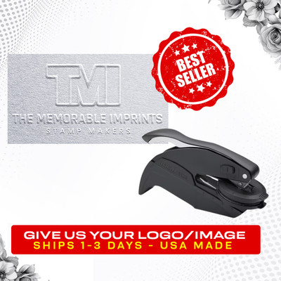 Custom Logo Embosser Stamp | Personalized Business Seal Your Logo Embosser Seal
