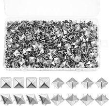 600 Pzrivetti Punk, Borchie Piramidali Decorative Ribattini, 10Mm Rivetti a Vite